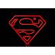 Beling 3D lámpa,  Superman logo , 7 színű S499