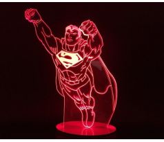 Beling 3D lámpa, Superman  , 7 színű S500