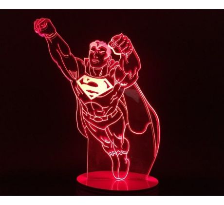Beling 3D lámpa, Superman  , 7 színű S500