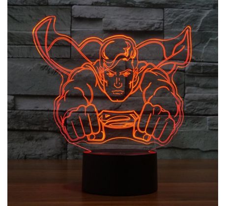 Beling 3D lámpa, Superman, 7 színű S501