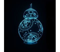 Beling 3D lámpa, BB-8, 7 színű S6