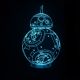 Beling 3D lámpa, BB-8, 7 színű S6
