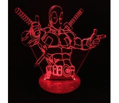 Beling 3D lámpa, Deadpool, 7 színű S70