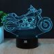 Beling 3D lámpa, Harley Davidson old, 7 színű S5DS13