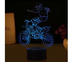 Beling 3D lámpa, Motocross motoros 3 , 7 színű DW532DS13