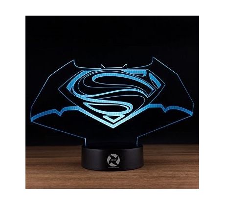 Beling Gyereklámpa , Batnam vs Superman logó , 7 színű S498