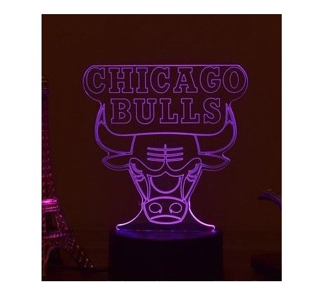 Beling 3D lámpa, 3D lámpa Chicago Bulls, 7 színű LKAX54F