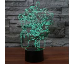 Beling 3D lámpa,Voljin , 7 színű S163842AQY