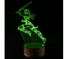Beling 3D lámpa, Gamora, 7 színű S163842GTT