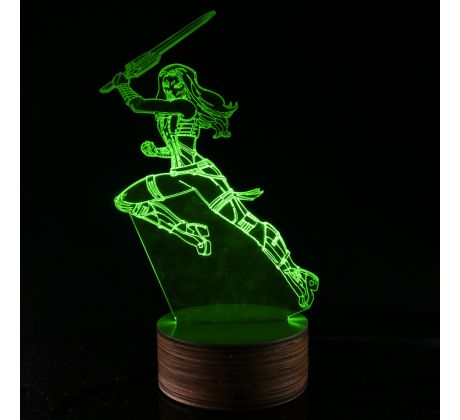 Beling 3D lámpa, Gamora, 7 színű S163842GTT