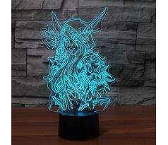 Beling 3D lámpa,Sylvanas Windrunner , 7 színű S163842TFDW