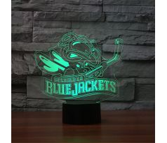 Beling 3D lámpa, Columbus Blue Jackets , 7 színű S16DF3842HS