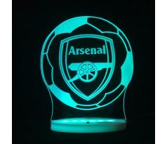 Beling 3D lámpa, 3D lámpa Arsenal labdában, 7 színű SF203