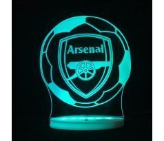 Beling 3D lámpa, 3D lámpa Arsenal labdában, 7 színű SF203