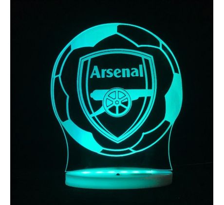 Beling 3D lámpa, 3D lámpa Arsenal labdában, 7 színű SF203