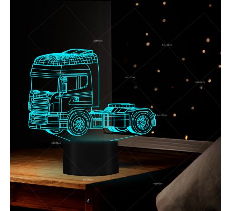 Beling 3D lámpa, Scania , 7 színű DA1PDS13JJCV