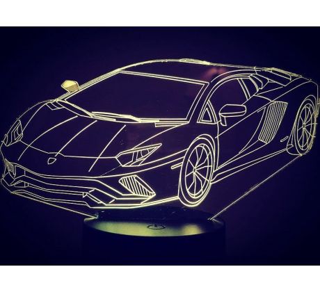 Beling 3D lámpa,Lamborghini, 7 színű DA1JDTFDFV2