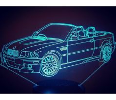 Beling 3D lámpa,BMW M3 kabrió , 7 színű DFJWQDFV2HHW