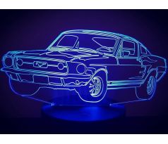 Beling 3D lámpa,Ford Mustang , 7 színű DFJE58