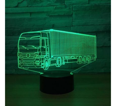 Beling 3D lámpa,Kamion Mercedes, 7 színű D58CX7DS5L