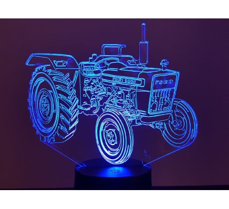 Beling 3D lámpa, Kistraktor ford , 7 színű QQARDSTL5