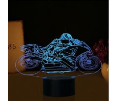 Beling 3D lámpa,Superbike 4 , 7 színű DACCV1JT2