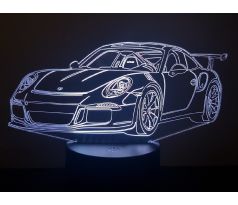 Beling 3D lámpa,Porsche 911 GT3 RS, 7 színű DA1JTFDFV2