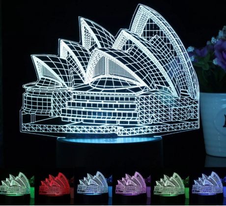 Beling 3D lámpa, Sydney Opera ház, 7 színű SMNSQ209ST8