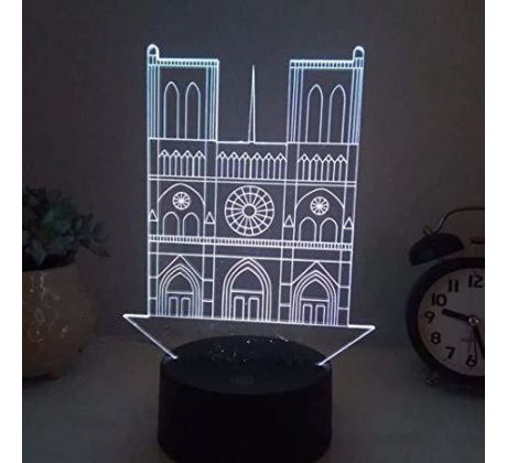 Beling 3D lámpa, Notre dame, 7 színű SMAQ5ST55L