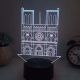 Beling 3D lámpa, Notre dame, 7 színű SMAQ5ST55L