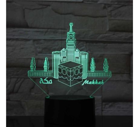 Beling 3D lámpa,makkah madina, 7 színű SEV209S45T