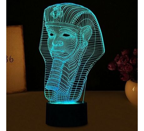 Beling 3D lámpa, Fáraó 3, 7 színű SMNSQ5