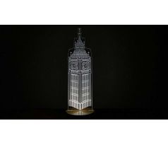 Beling 3D lámpa, Big ben, 7 színű SMAQ5ST