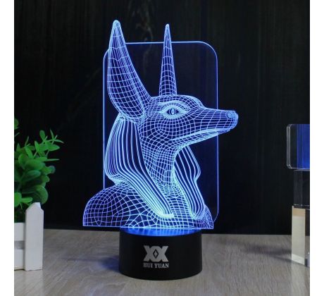 Beling 3D lámpa, Anubisz, 7 színű SMNSQ209ST