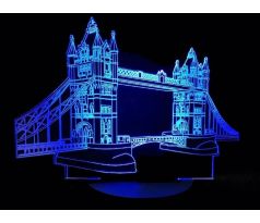 Beling 3D lámpa,Tower Bridge London, 7 színű SMSL5T8