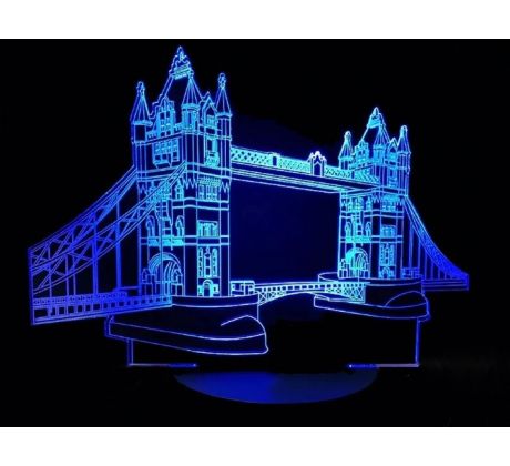 Beling 3D lámpa,Tower Bridge London, 7 színű SMSL5T8