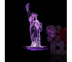 Beling 3D lámpa, Szabadság szobor, 7 színű S553DMAQ5ST