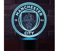 Beling 3D lámpa, Manchester city, 7 színű S470