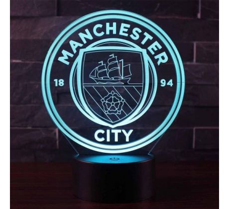 Beling 3D lámpa, Manchester city, 7 színű S470