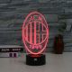 Beling 3D lámpa, AC Miláno, 7 színű S190