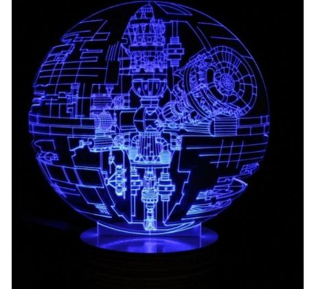 Beling 3D lámpa, Death Star 2, 7 színű S138
