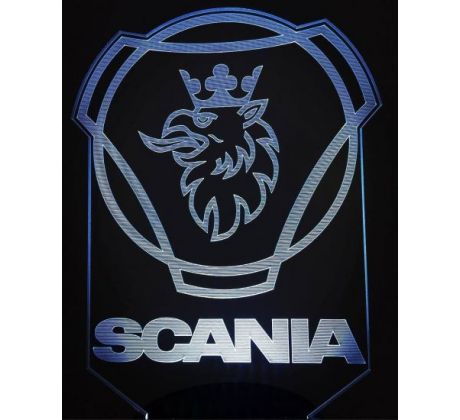 Beling 3D lámpa, Scania Logo , 7 színű DW5DHDS13