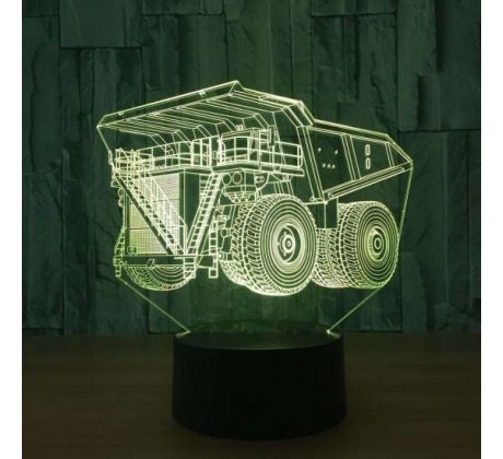 Beling 3D lámpa, Teherautó catellpilar, 7 színű HXXEL5