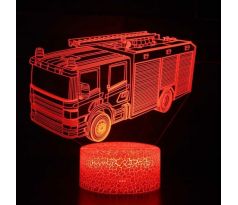 Beling 3D lámpa,Tűzoltó autó, 7 színű HG5