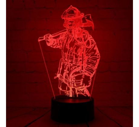 Beling 3D lámpa,Tűzoltó , 7 színű HG56Q