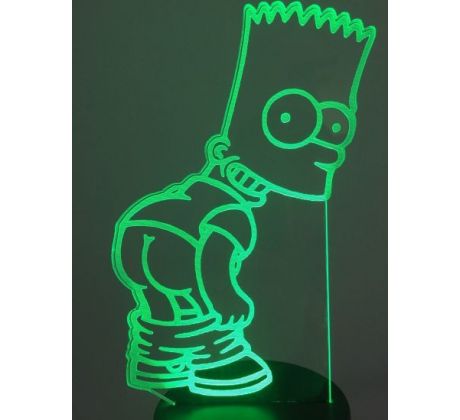 Beling 3D lámpa,Bart Simpson, 7 színű S514DD