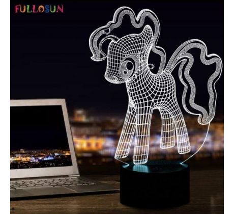 Beling 3D lámpa, My Little Pony, 7 színű S237