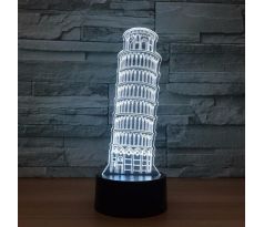 Beling 3D lámpa, Pisai torony, 7 színű SMNSQ209