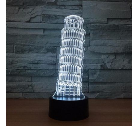 Beling 3D lámpa, Pisai torony, 7 színű SMNSQ209