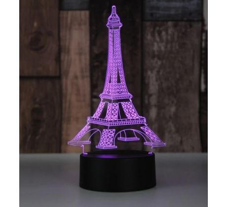 Beling 3D lámpa, Eiffel torony, 7 színű S93